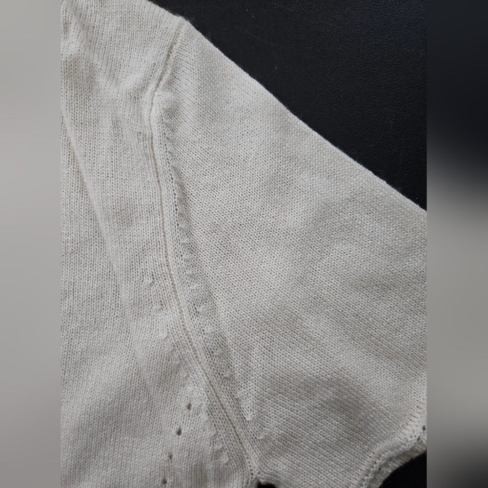 TSE Cashmere/Silk V Neck Pullover - Ivory -  Size XL - NWT - Picture 3 of 7